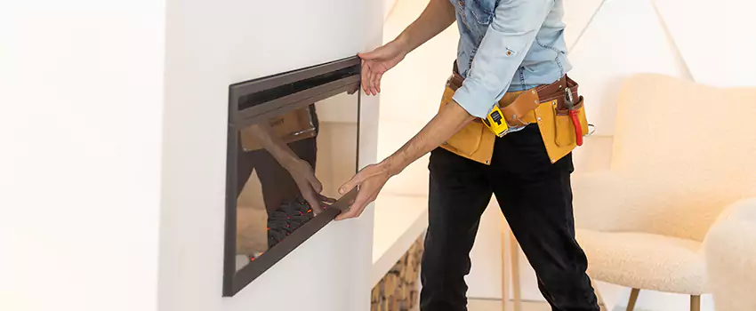 Metal Fireplace Installation in Lawrence, Kansas